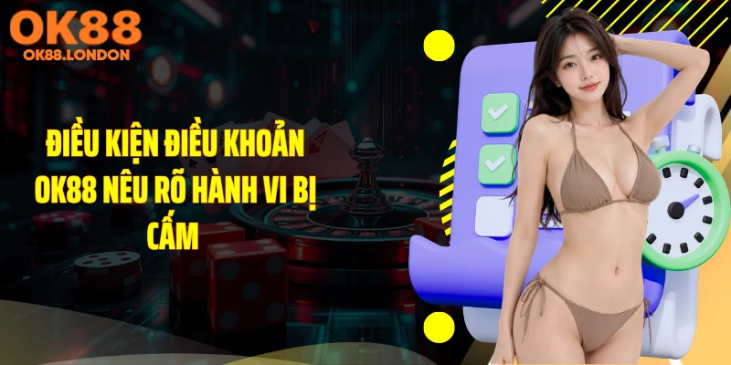 Điều kiện điều khoản OK88 nêu rõ hành vi bị cấm